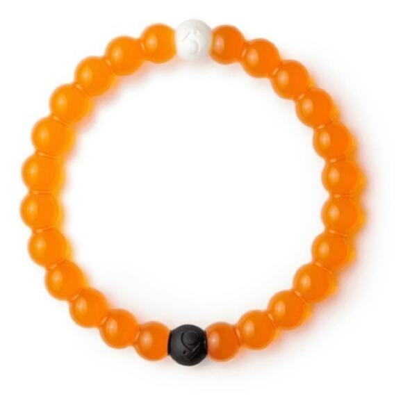 Lokai Bracelet Size Large NWT Orange with Black Bead Nami Collaboration - Picture 10 of 11
